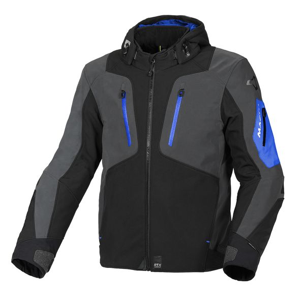 Motorradjacke Macna Angle Black Blue