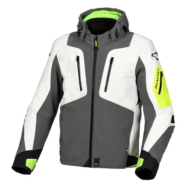 Motorradjacke Macna Angle Grey Yellow