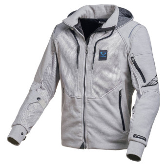 Motorradjacke Macna Breeze Light Grey