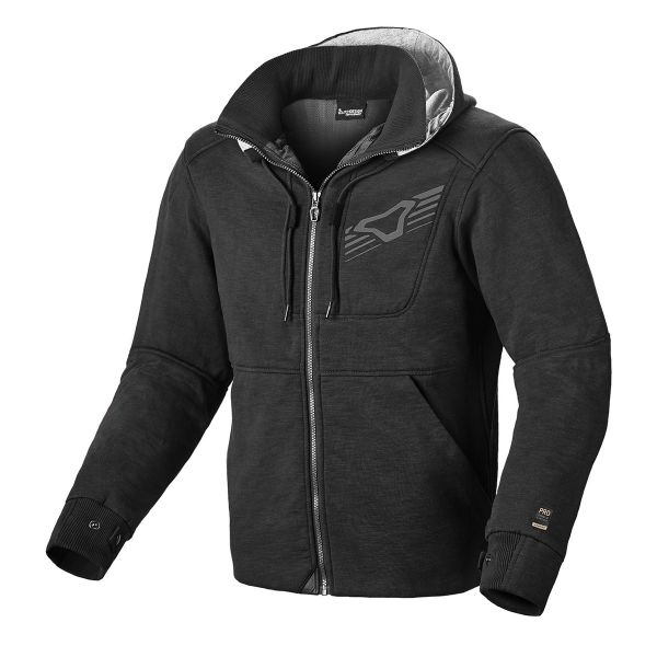 Motorradjacke Macna District Hoodie Black Motorradjacke Macna District Hoodie Black