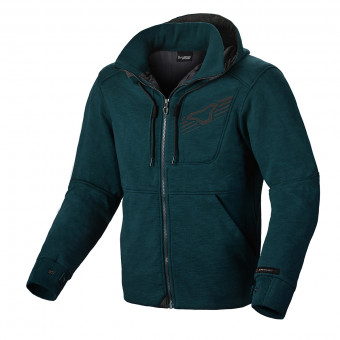 Motorradjacke Macna District Hoodie Blue