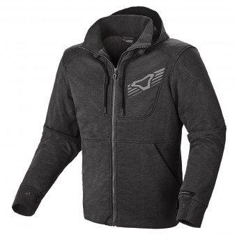 Motorradjacke Macna District Hoodie Dark Grey