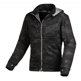 Motorradjacke Macna District Hoodie Lady Grey Print Motorradjacke Macna District Hoodie Lady Grey Print