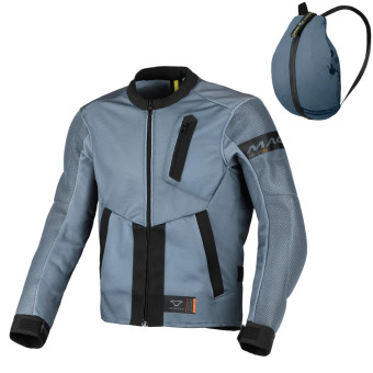 Motorradjacke Macna Torido Schwarz-Grau