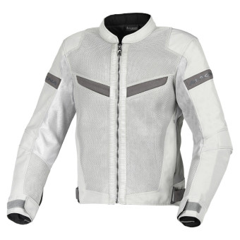 Motorradjacke Macna Velotura Light Grey