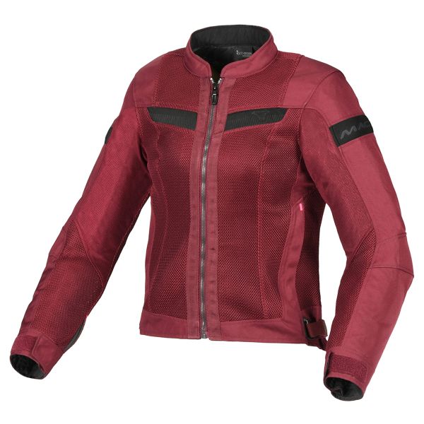 Motorradjacke Macna Velotura Woman Dark Red