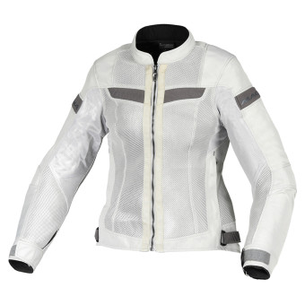 Motorradjacke Macna Velotura Woman Light Grey