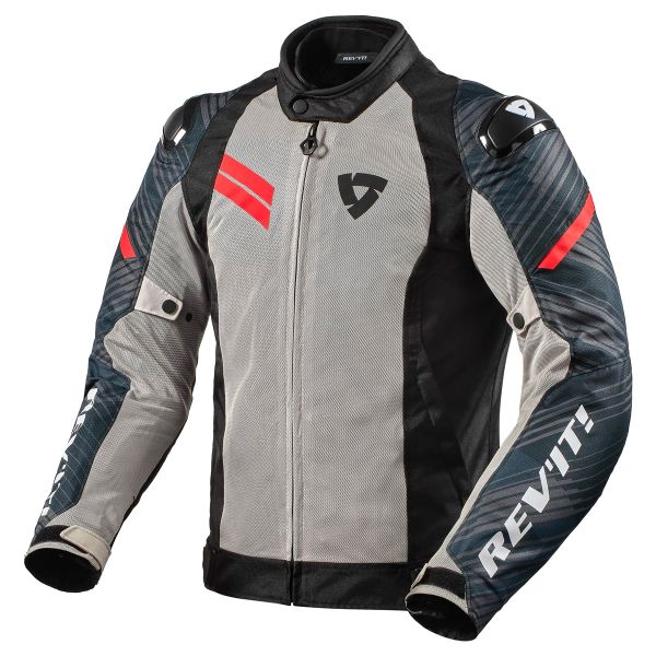 Motorradjacke REV'IT Apex Air Black Neon Red