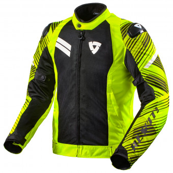 Motorradjacke REV'IT Apex Air Neon Yellow Black