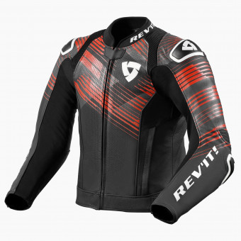 Motorradjacke REV'IT Apex Jacket Black Neon Red