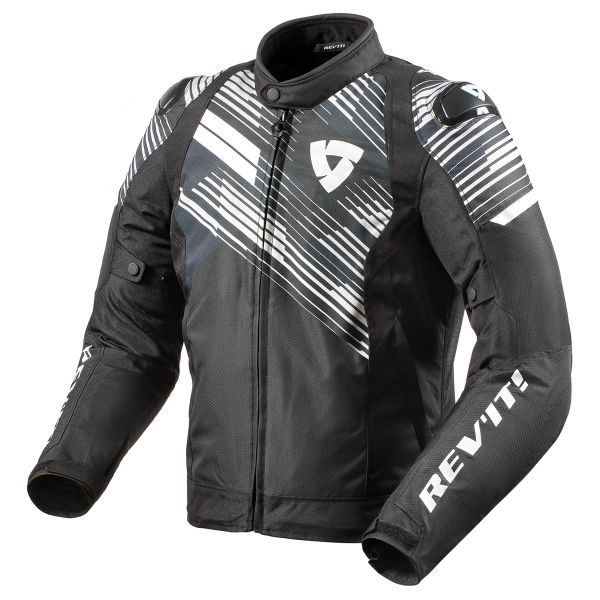 Motorradjacke REV'IT Apex TL Black White