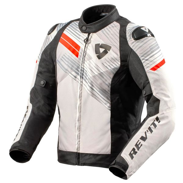 Motorradjacke REV'IT Apex TL White Black