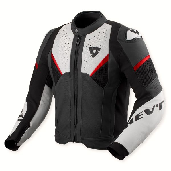 Motorradjacke REV'IT Automate Black Light Grey