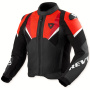 Motorradjacke REV'IT Automate Black Neon Red