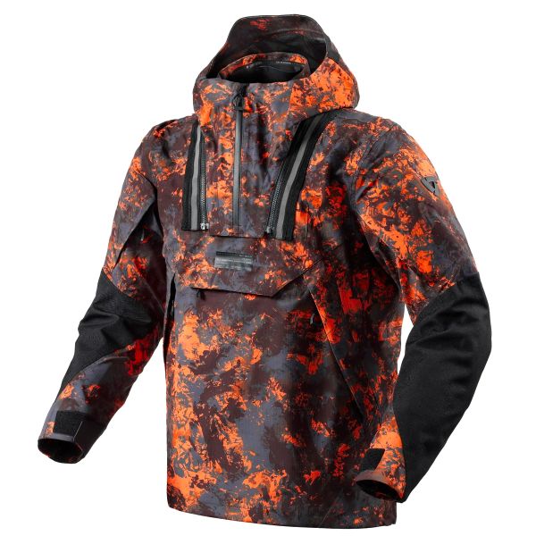 Motorradjacke REV'IT Blackwater 2 H2O Black Orange Motorradjacke REV'IT Blackwater 2 H2O Black Orange