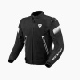 Motorradjacke REV'IT Control Air H2O Black White
