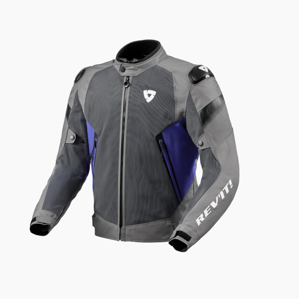 Motorradjacke REV'IT Control Air H2O Grey Blue