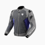 Motorradjacke REV'IT Control Air H2O Grey Blue