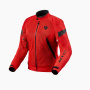 Motorradjacke REV'IT Control Air H2O Ladies Red Black
