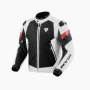 Motorradjacke REV'IT Control Air H2O White Black