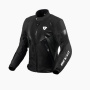 Motorradjacke REV'IT Control H2O Ladies Black Anthracite