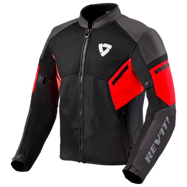 Motorradjacke REV'IT GT-R Air 3 Black Neon Red