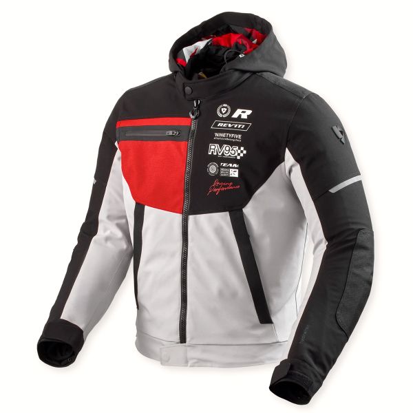 Motorradjacke REV'IT Haste H2O Black Red