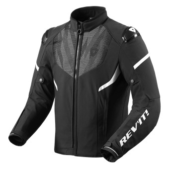 Motorradjacke REV'IT Hyperspeed 2 H2O Black White