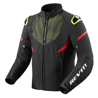 Motorradjacke REV'IT Hyperspeed 2 H2O Black Neon Yellow