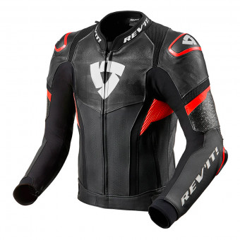 Motorradjacke REV'IT Hyperspeed Pro Black Neon Red