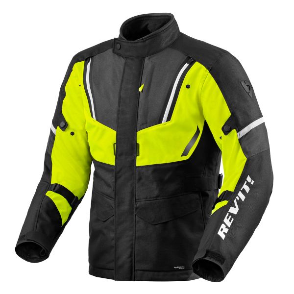 Motorradweste REV'IT Move H2O Black Neon Yellow