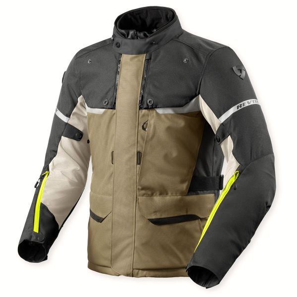 Motorradjacke REV'IT Outback 4 H2O Green Anthracite