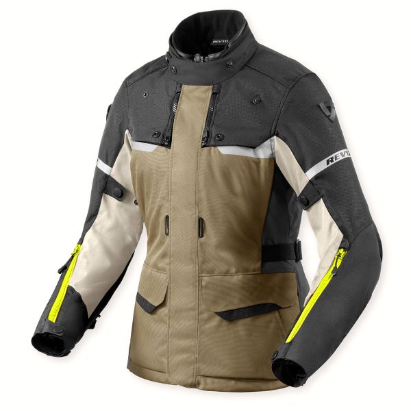 Motorradjacke REV'IT Outback 4 H2O Ladies Green Anthracite