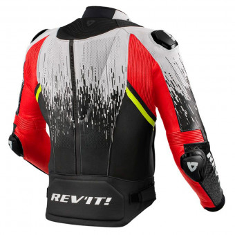 REV'IT Quantum 2 Pro Air White Neon Red