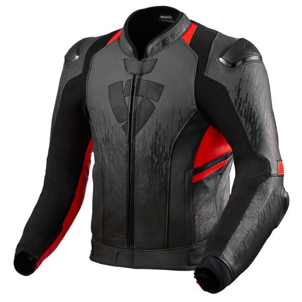 Motorradjacke REV'IT Quantum 2 Charcoal Grey Neon Red Motorradjacke REV'IT Quantum 2 Charcoal Grey Neon Red