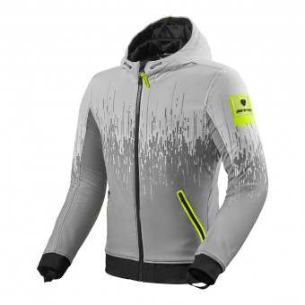 Motorradjacke REV'IT Quantum 2 WB Light Grey Neon Yellow