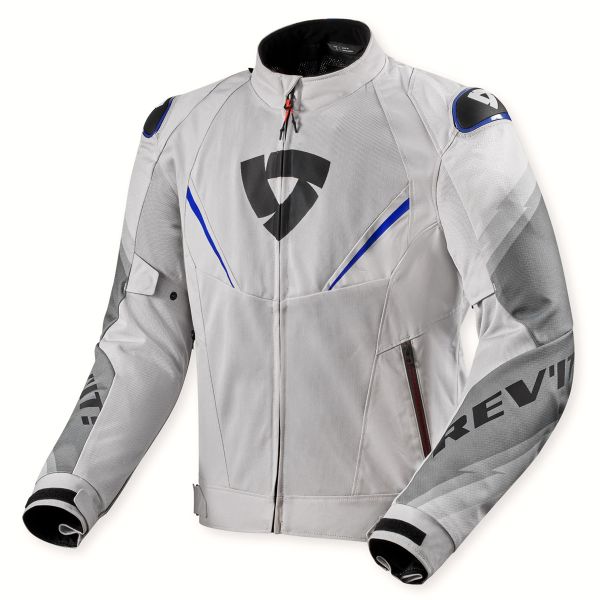 Motorradjacke REV'IT Quantum 3 Air Silver Blue