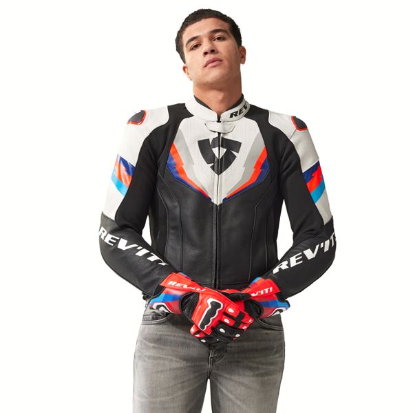 REV'IT Quantum 3 Black Neon Red