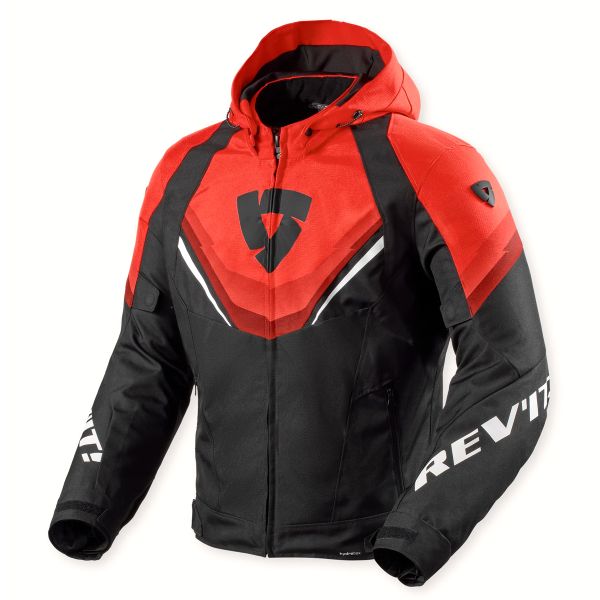 Motorradjacke REV'IT Quantum 3 H2O Black Red