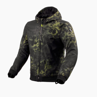 Motorradjacke REV'IT Saros WB Black Dark green