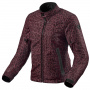 Motorradjacke REV'IT Shade H2O Ladies Leopard Red