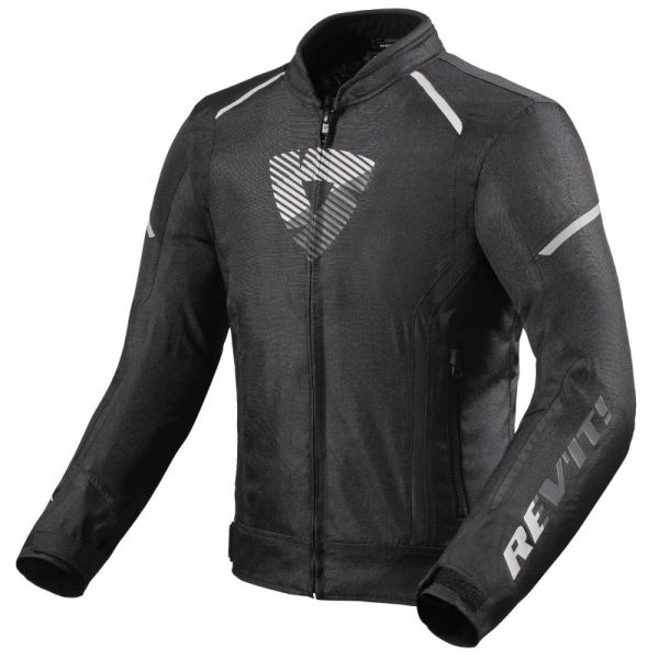 Motorradjacke REV'IT Sprint H2O Black White Motorradjacke REV'IT Sprint H2O Black White