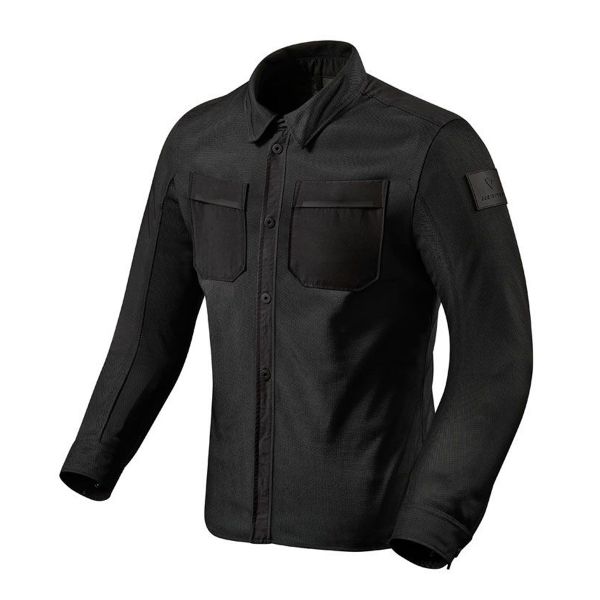 Motorradjacke REV'IT Overshirt Tracer Air Black