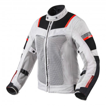 Motorradjacke REV'IT Tornado 3 Ladies Silver Black