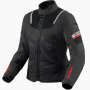 Motorradjacke REV'IT Tornado 4 H2O Ladies Black Anthracite