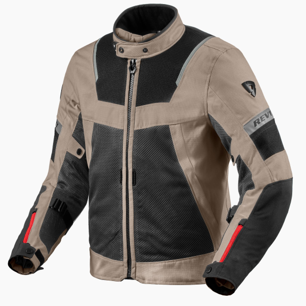 Motorradjacke REV'IT Tornado 4 H2O Sand Black