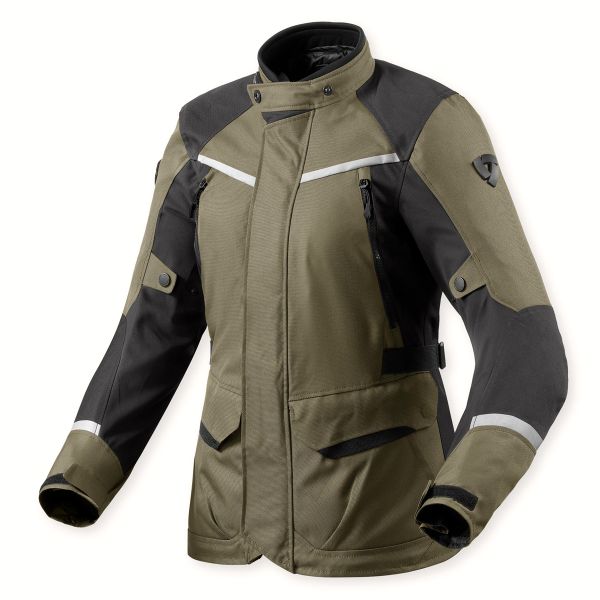 Motorradjacke REV'IT Voltiac 3 H2O Ladies Green Anthracite