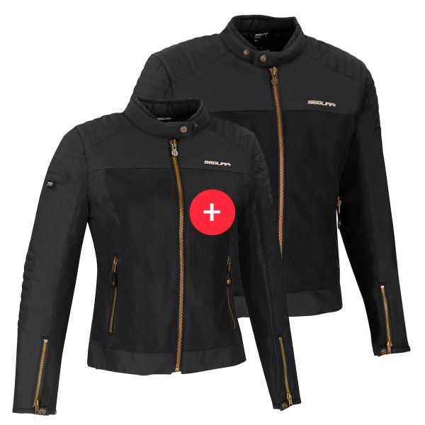 Motorradjacke Segura Duo Oskar Black Man and Woman