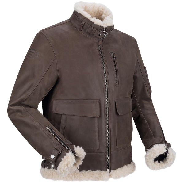 Motorradjacke Segura Krugger Braun