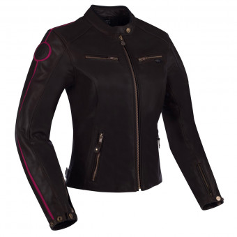 Motorradjacke Segura Lady Devon Black Burgundy